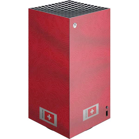 Switzerland Soccer Flag XBox Series X Digital Edition Console Skin
